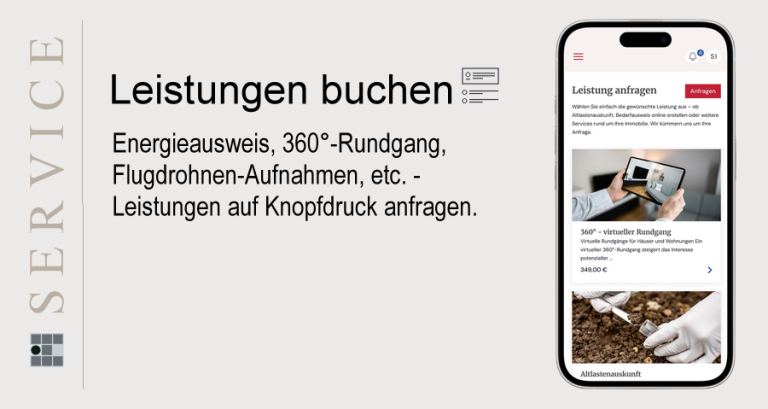 Kundenportal / Leistungen buchen Kundenportal / Leistungen buchen