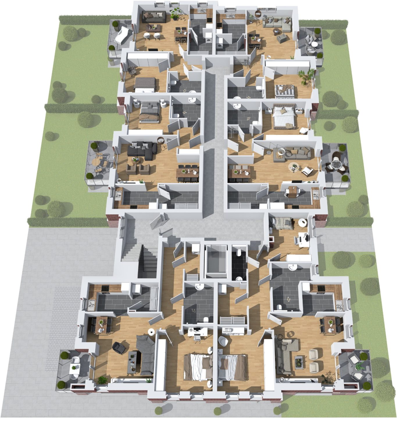 Das 1. Obergeschoss Das 1. Obergeschoss als 3D-Grafik